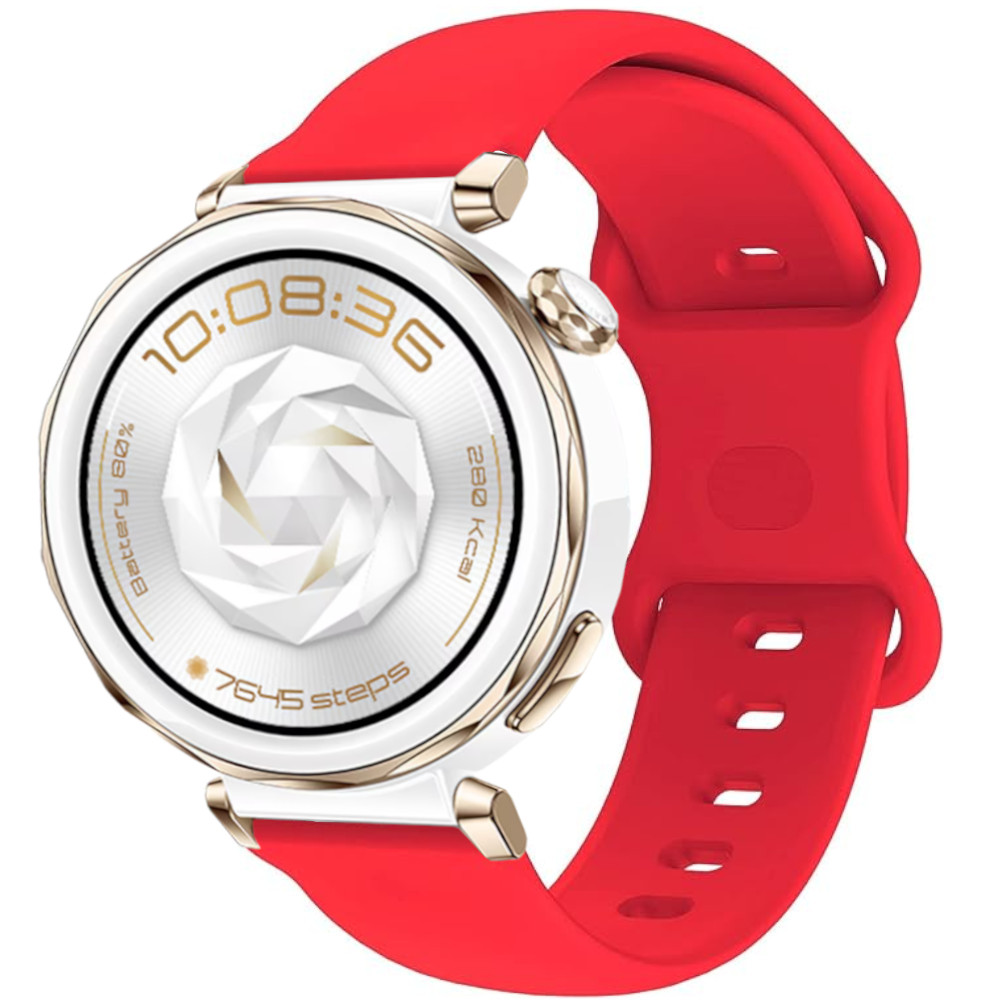 Correa de Silicona para Huawei Watch GT 5 Pro - 42mm / Watch GT 5 - 41mm / Watch GT 4 - 41mm / Garmin Venu 3S, Modelo Doble Cierre Ancho 18mm