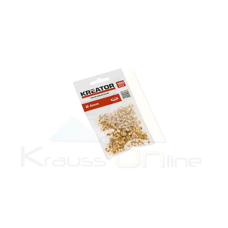 Varo Ojales Latón 4mm 100 Piezas Accesorios Herramientas Manuales
