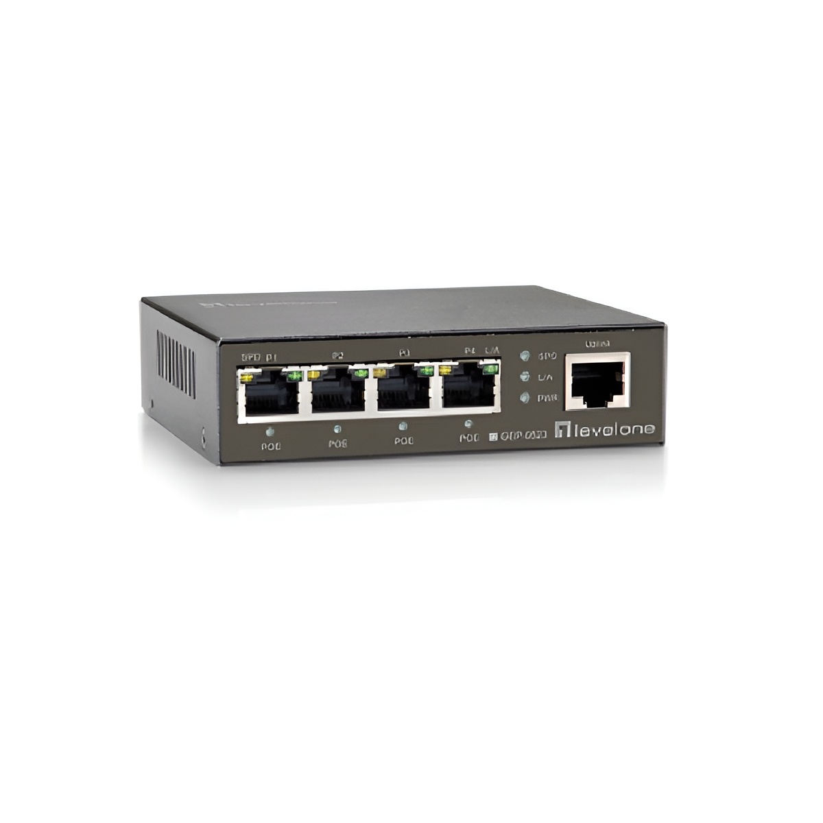 Switch level one gep-0523 no gestion 5p 10/100/1000 4p poe plus 60w