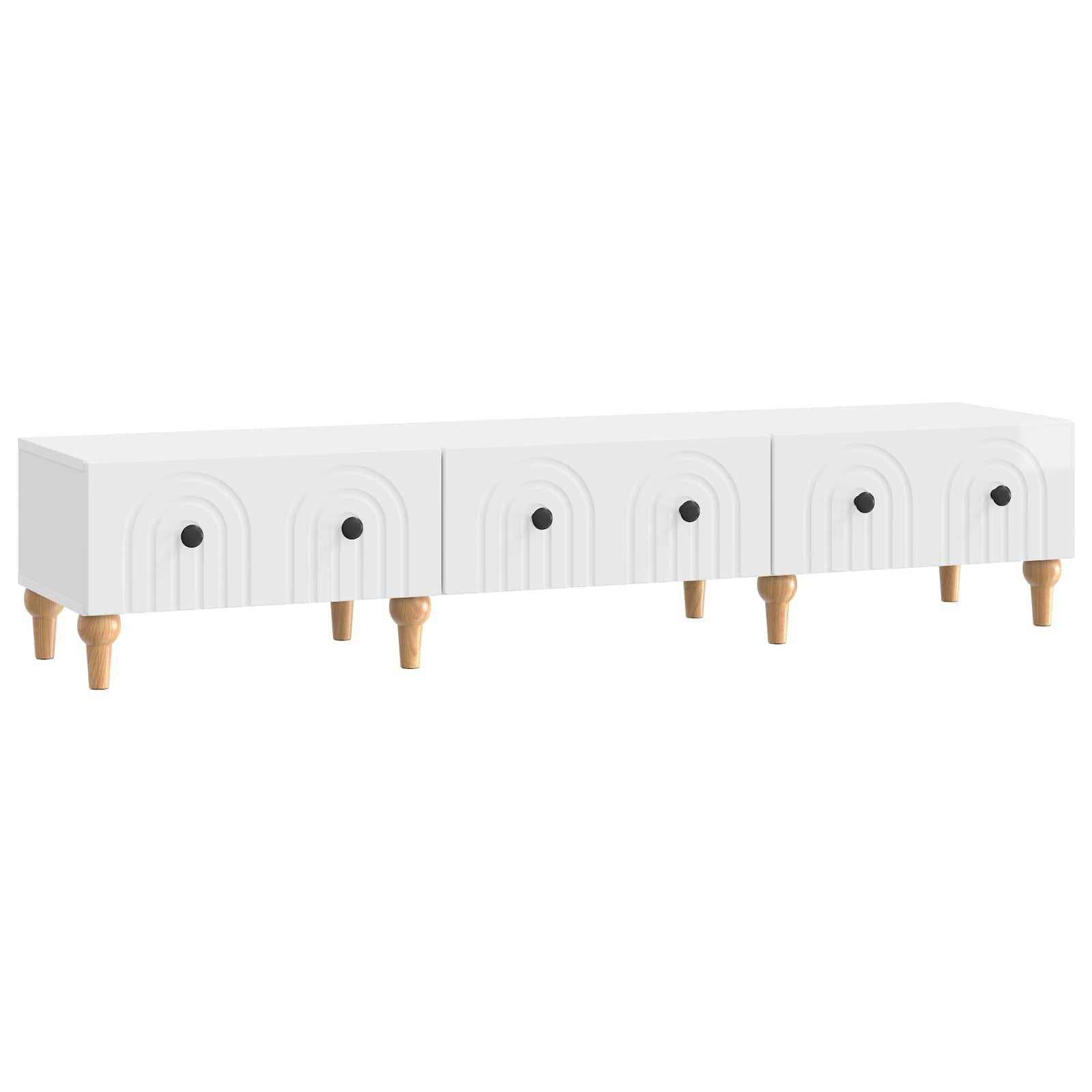 vidaXL Mueble de TV con cajón 147 x 34,5 x 30 cm Madera de Ingeniería Multicolor