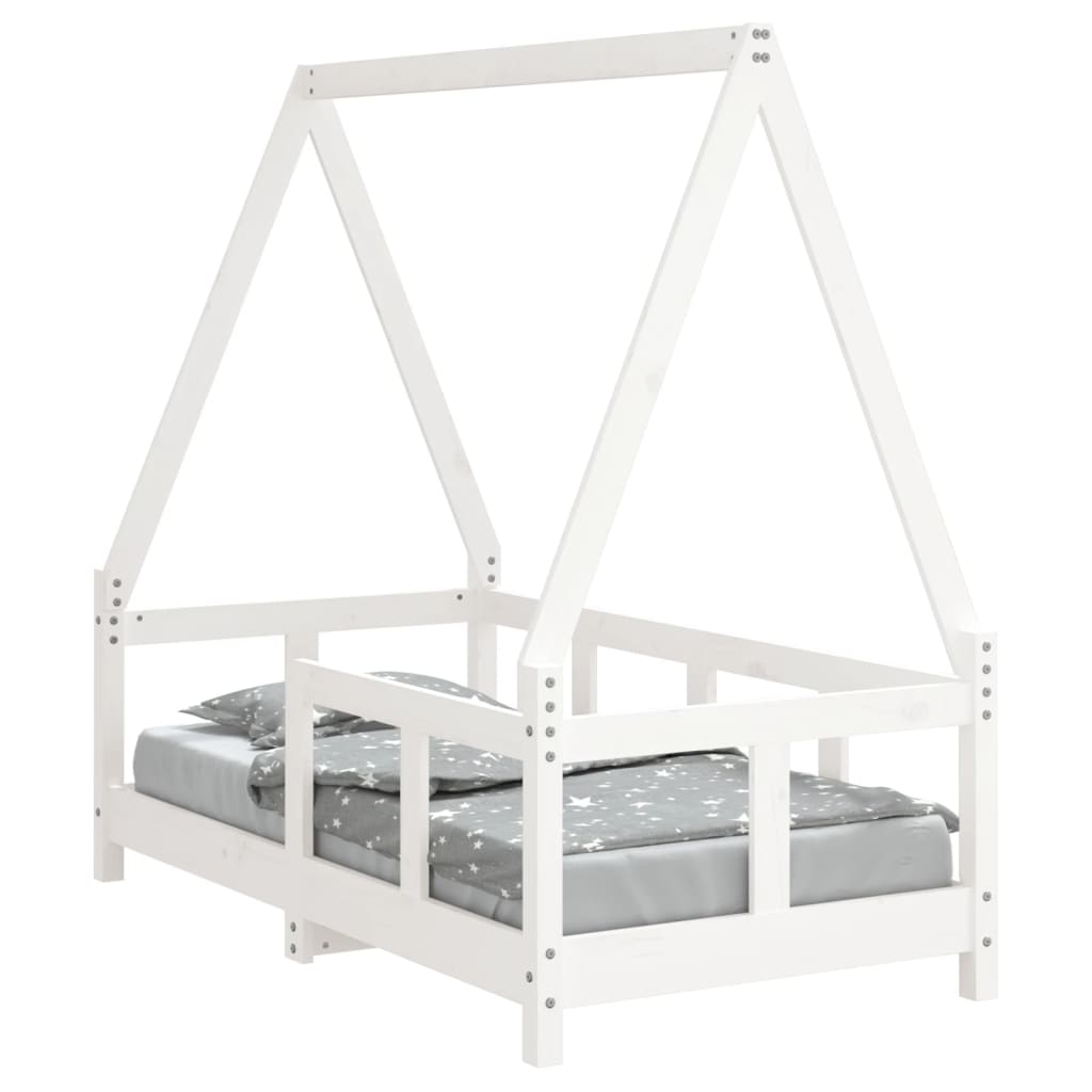 vidaXL Estructura de cama para niños madera de pino 70x140 cm