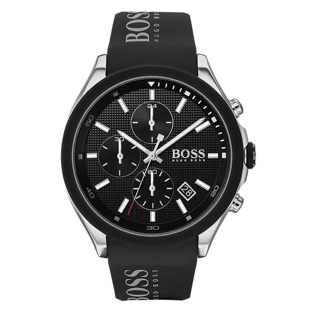 Reloj de Hombre HUGO BOSS 1513716, Esfera Negro de 44 MM + Caja de Regalo Elegante