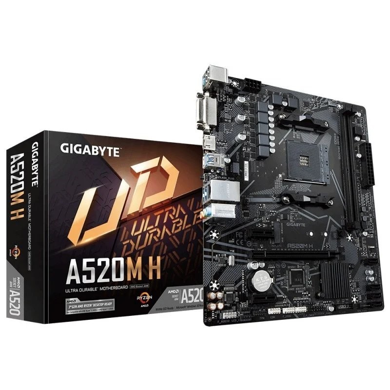 Placa Base Gigabyte A520M H Micro-atx AM4