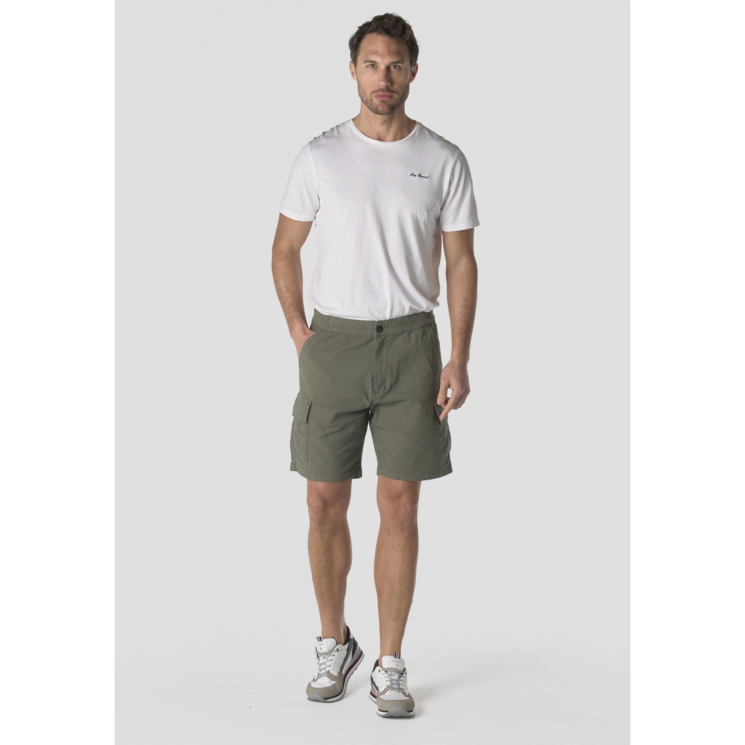 Koroshi Bermuda Hombre Cargo Algodón Relaxed Kaki – Koroshi 2611PS93