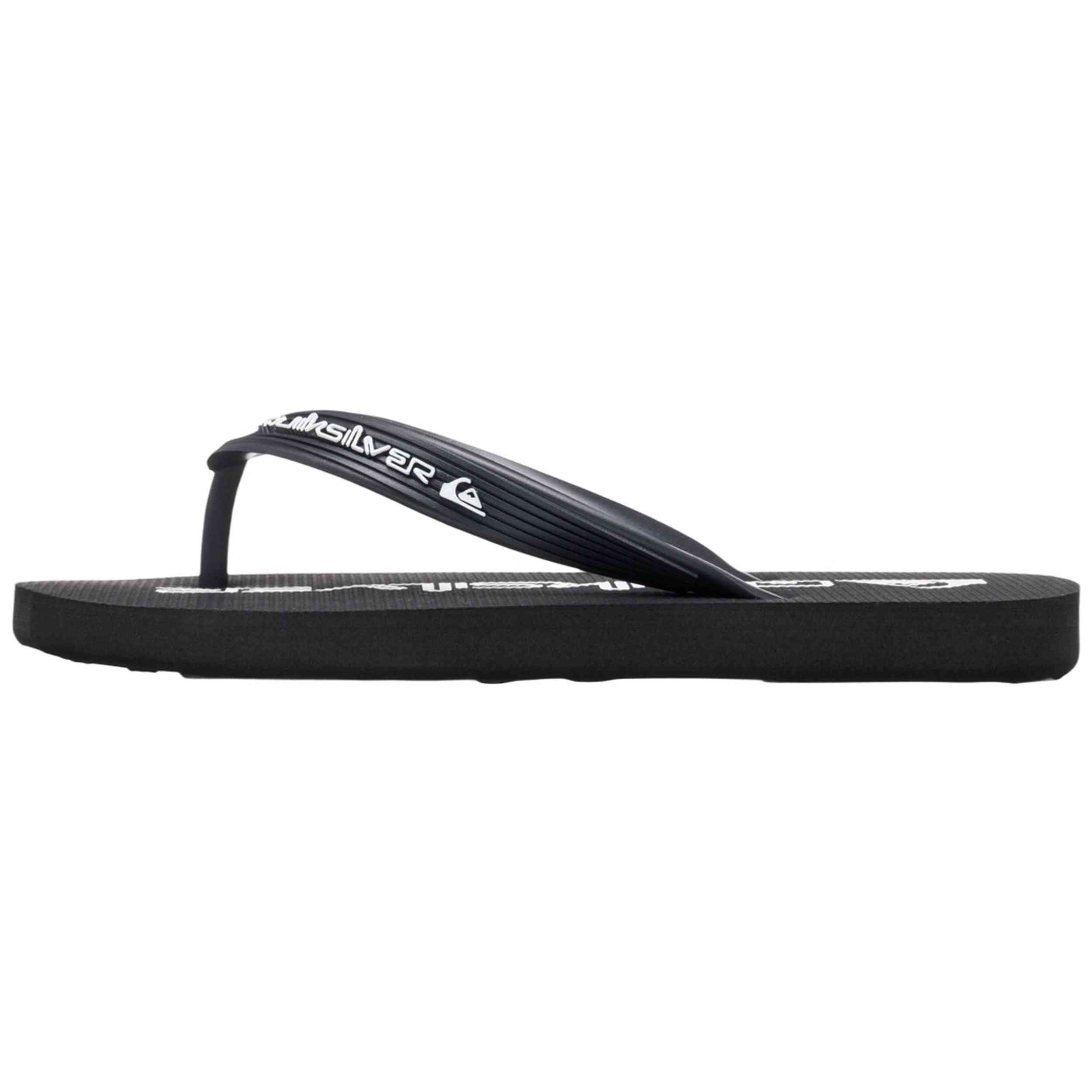 Chanclas Quiksilver modelo Chanclas Quiksilver Java Wordmark negro blanco niño para hombre y mujer en color Negro