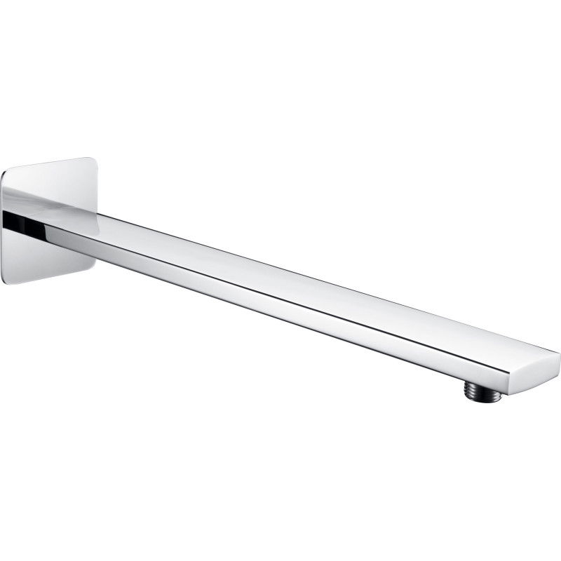 Imex BPC005 cabezal de ducha ovalado con tubo rociador de pared horizontal cromado