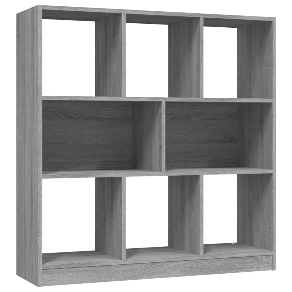 vidaXL Estantería madera contrachapada gris Sonoma 97,5x29,5x100 cm