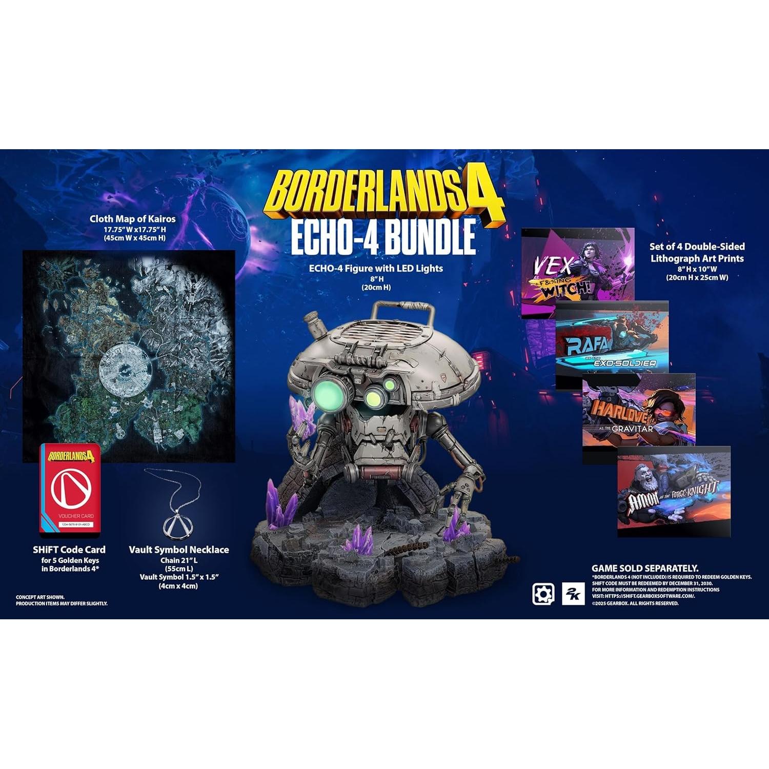 Borderlands 4 ECHO-4 Bundle Juego Fisico para Consola Sony PlayStation 5 PS5