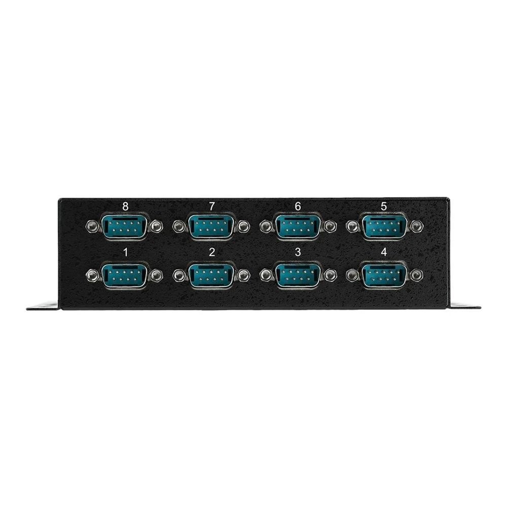 HUB Switch puertos 8 x puertos RS-232 (DB9 macho); Interfaz USB 2.0 Tipo B StarTech ICUSB2328I  | RS-232 (DB9 macho), Negro