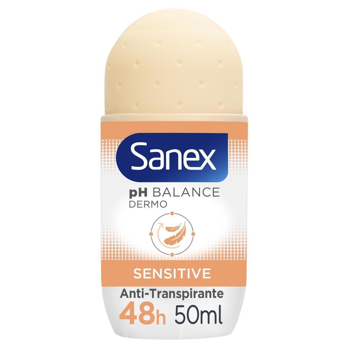 Sanex - Desodorante roll-on Sanex pH Balance Dermo Sensitive 48h antitranspirante, piel sensible 50ml