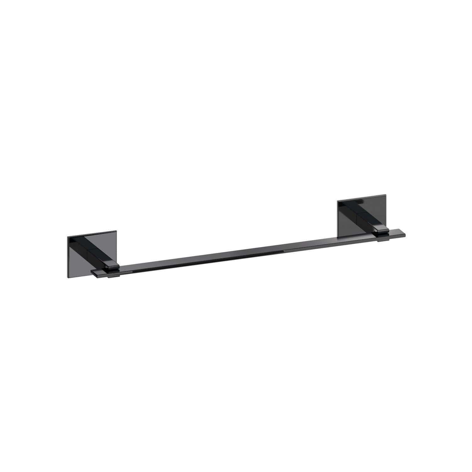 BELTRAN 10772 MONACO Barra Toallero Cromo Negro 26cm Adhedivo - ref: 064-10772