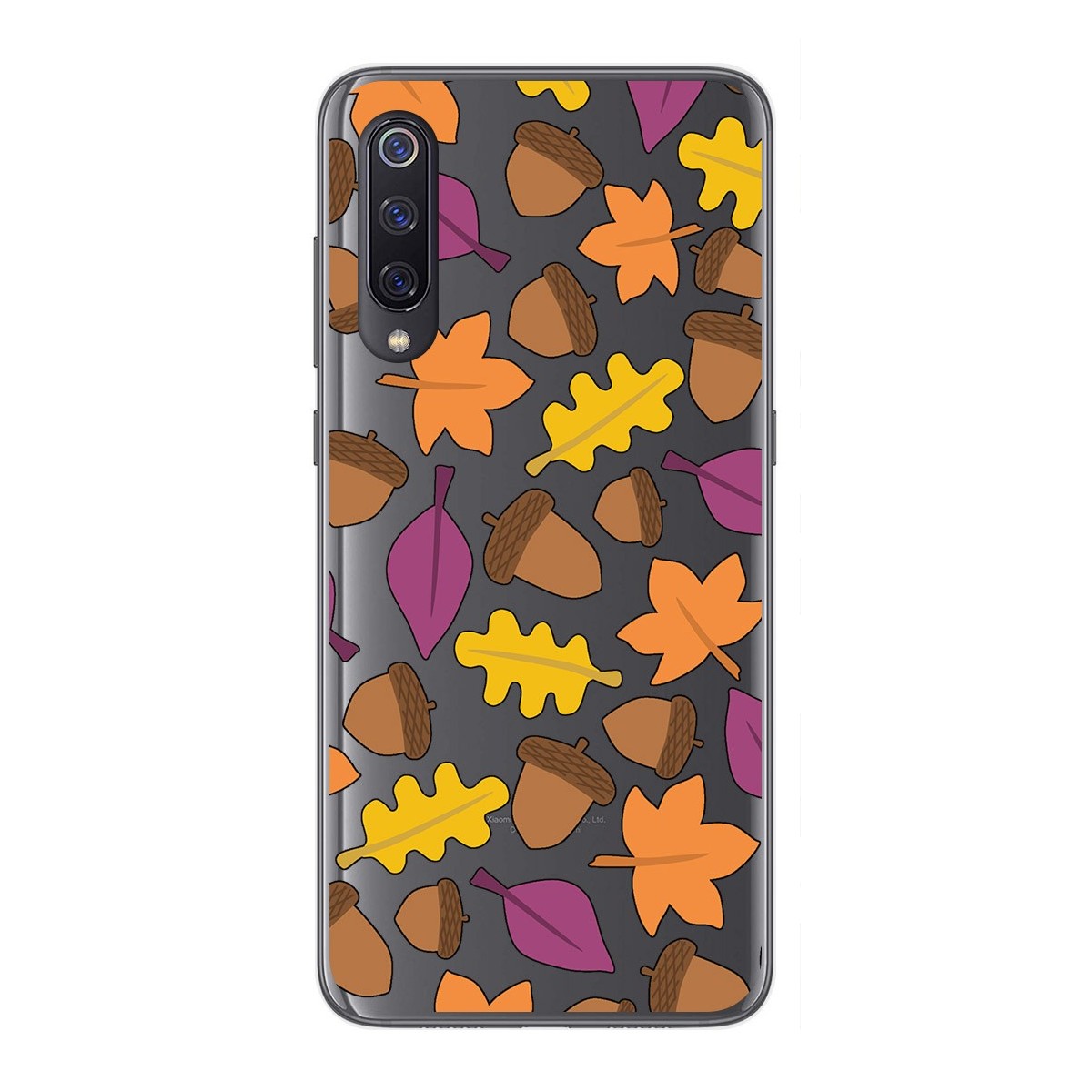 Tumundosmartphone Funda Gel Transparente para Xiaomi Mi 9 diseño Otoño Dibujos