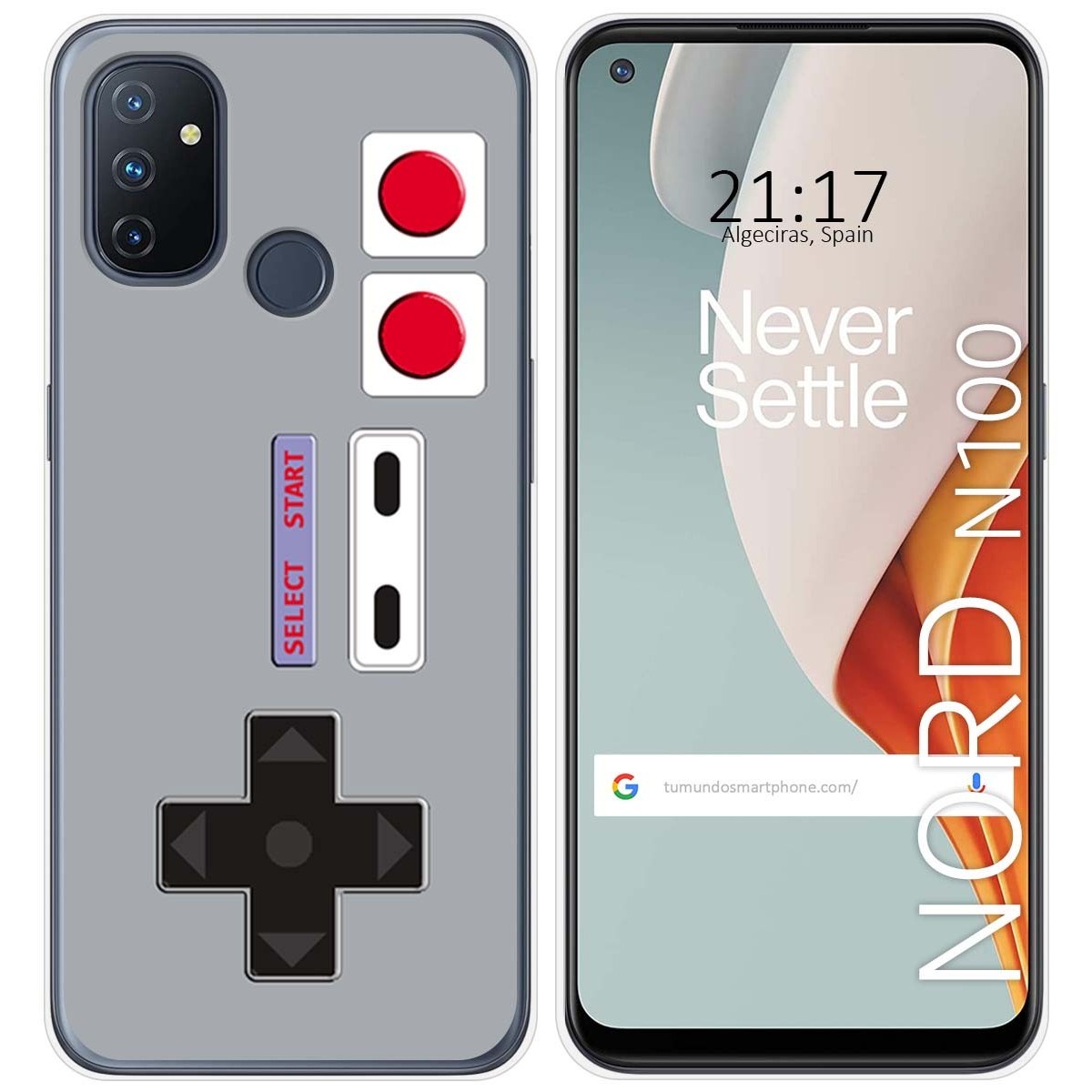 Tumundosmartphone Funda Gel Tpu para Oneplus Nord N100 diseño Consola Dibujos