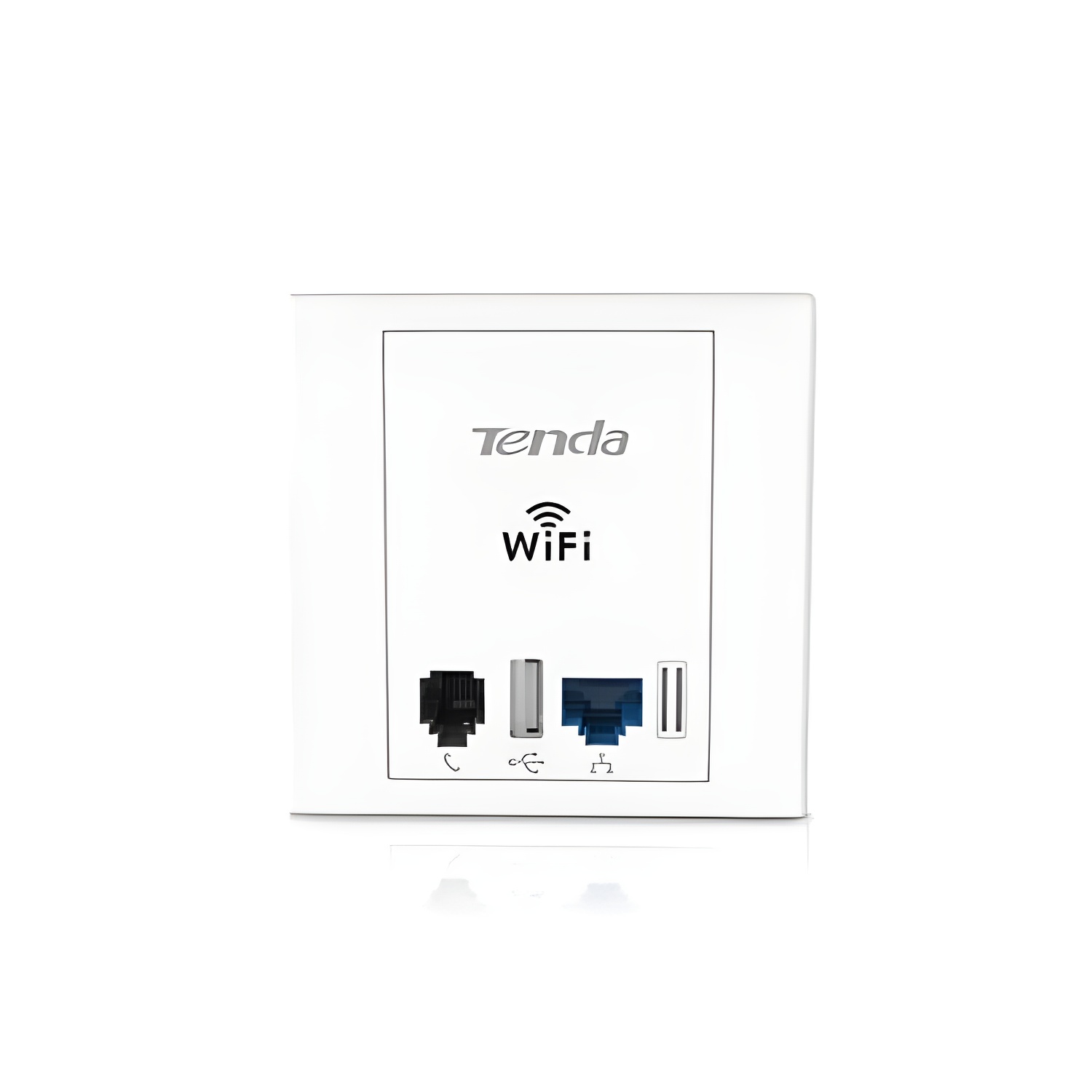 Tenda - punto de acceso w6 - wireless n300 - montaje pared - cargador usb - poe - rj45