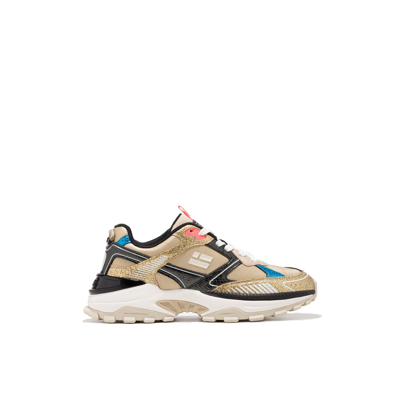 D.Franklin Zapatillas Deportivas Mujer  347 Track   Pla do Metálico - Zapatillas de vestir para Mujer - Moda casual Mujer