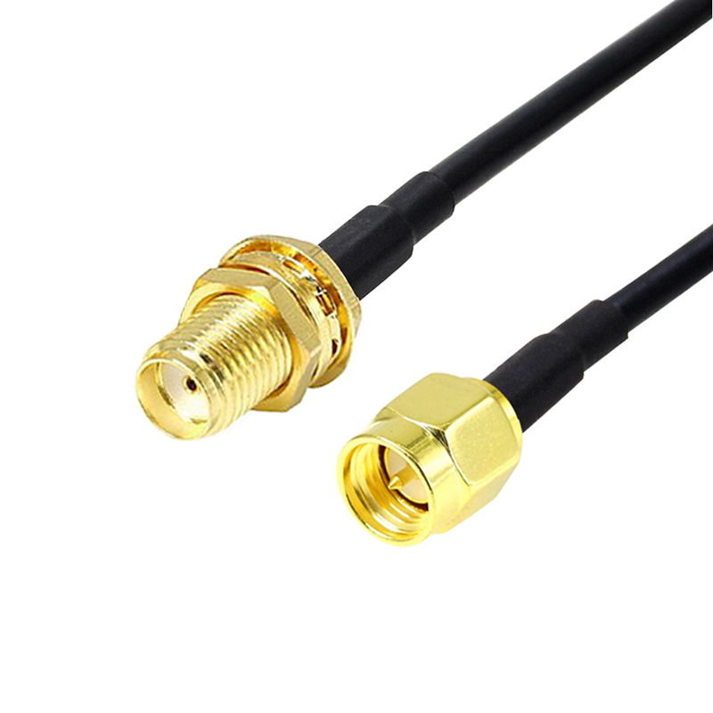 CABLEPELADO Cable de Antena SMA, Coaxial de Transmisión Compatible Con Equipos de Radiofrecuencia (RF) y Aplicaciones Inalámbricas, 50 Ohm, 5 Metros