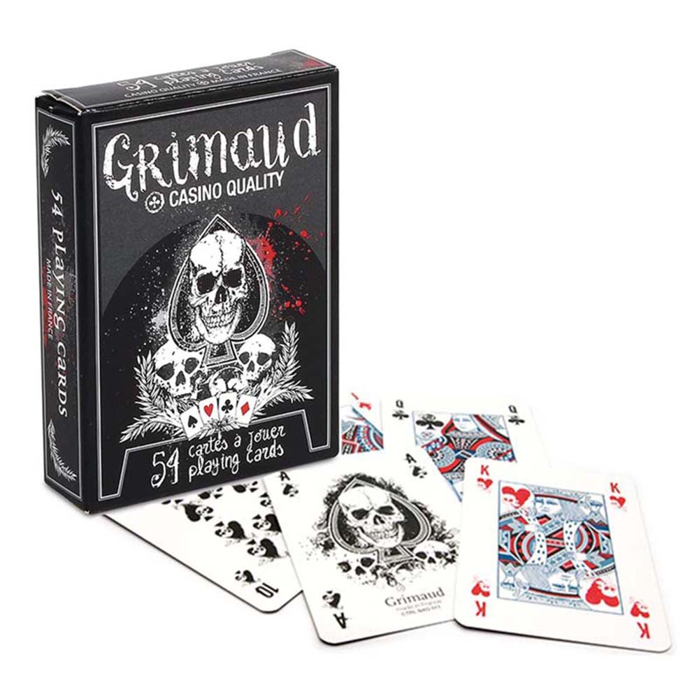Cartamundi France cartes Grimaud Baraja de poker de 54 cartas El juego de la muerte Calaveras el día de los muertos Cultura México Juego mesa Jugar Adultos Colección Coleccionable