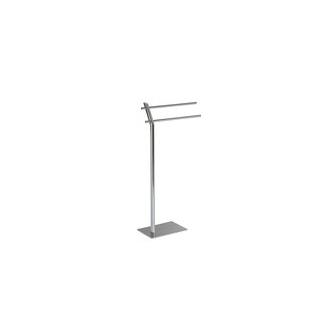 Toallero Metal Cromado 30X20X81 Cm, El mejor complemento para tu hogar, Fijalo