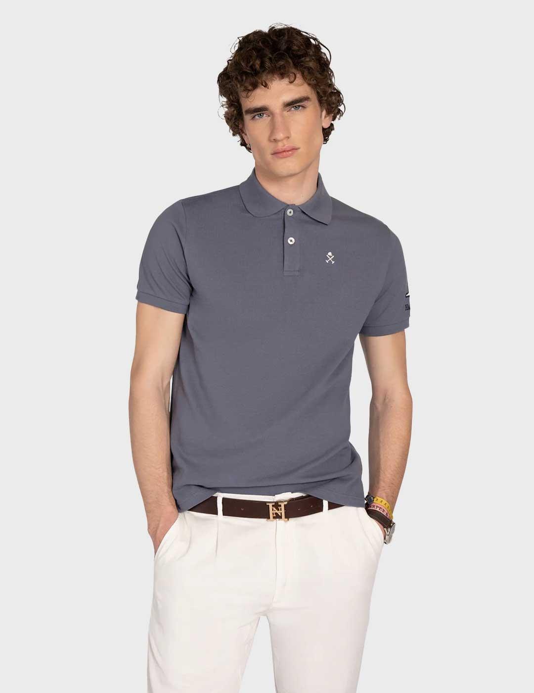 Harper & Neyer Winner polo gris para hombre
