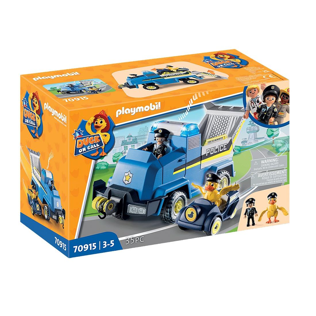 PLAYMOBIL DUCK ON CALL - VEHÍCULO DE EMERGENCIA DE LA POLICÍA, 70915, TIENDA CON LICENCIA OFICIAL