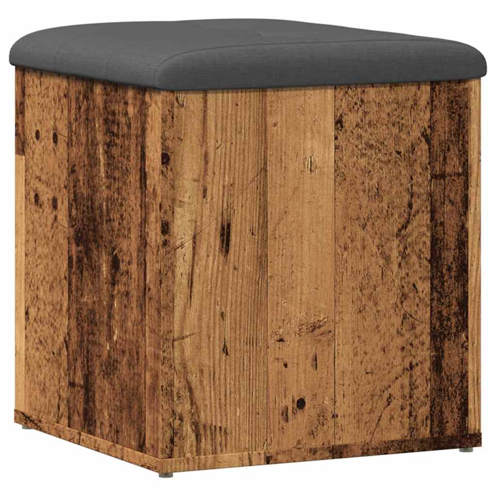 vidaXL Banco almacenaje madera ingeniería 42x42x45 cm