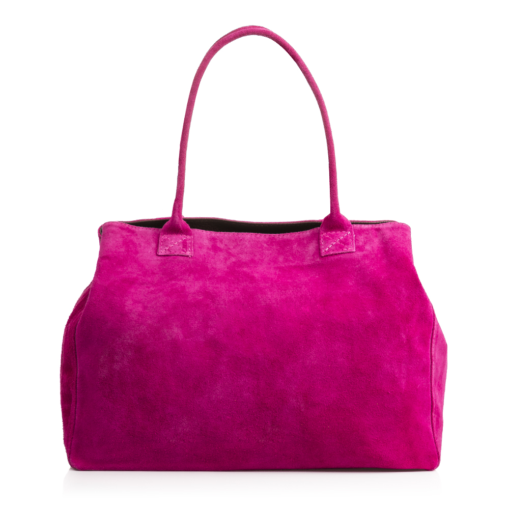 Firenze Artegiani. Annagrazia Bolso Shopper Mujer.Piel auténtica Gamuza . Made in Italy. Vera Pelle Italiana.