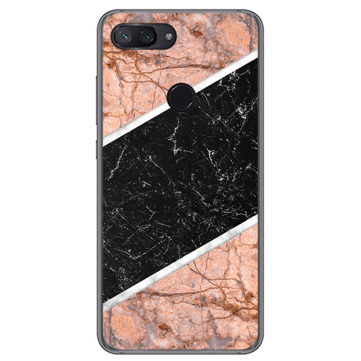 Tumundosmartphone Funda Gel Tpu para Xiaomi Mi 8 Lite diseño Mármol 07 Dibujos