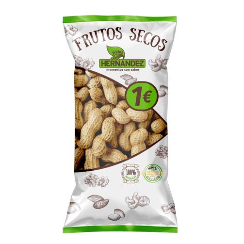 Frutos secos Hernandez - Cacahuete frito, pipas, mix tips, mix picante, kikos, caju... Cajas con 12 unidades de 115g a 250g