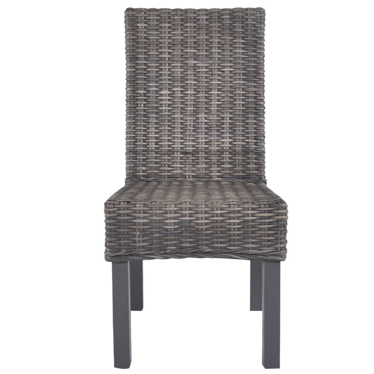 Pack de 2 sillas de comedor Kentucky ratán Kubu 93x46x61 cm