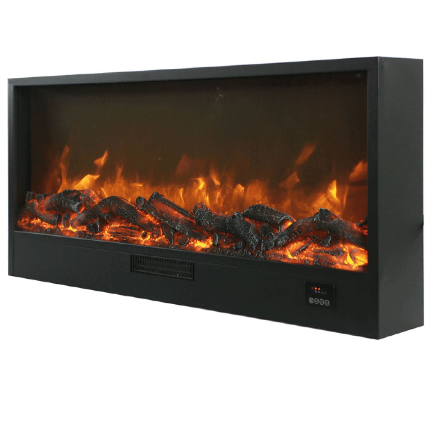 Sined Chimenea Ispica Chimenea Electrica Empotrada Larga 108 Cm 1500w Negra Perfecta Para Ser Totalmente Empotrada En Muebles De Madera Paredes De Pladur y Paredes De Madera Fijas
