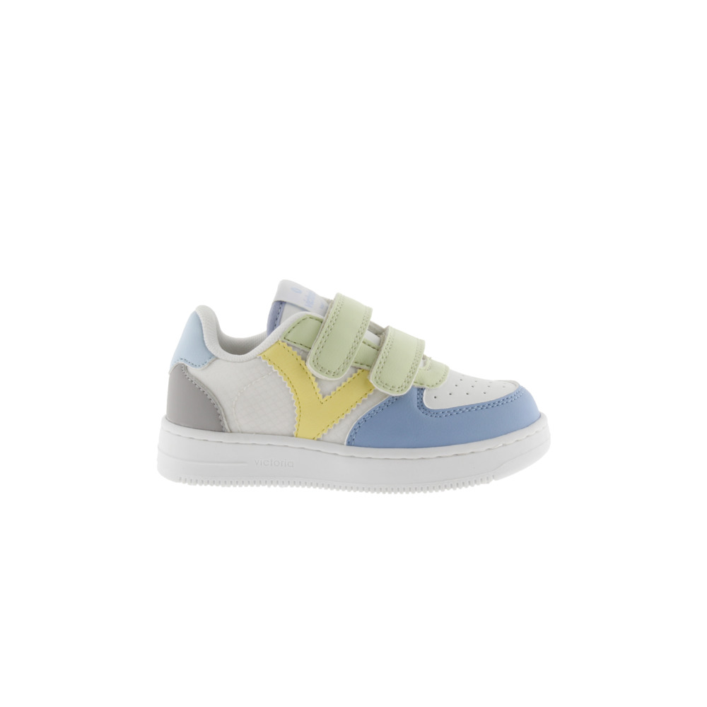 Victoria Tiempo Zapatillas de efecto piel con piezas multicolor y tiras adherentes 1124109