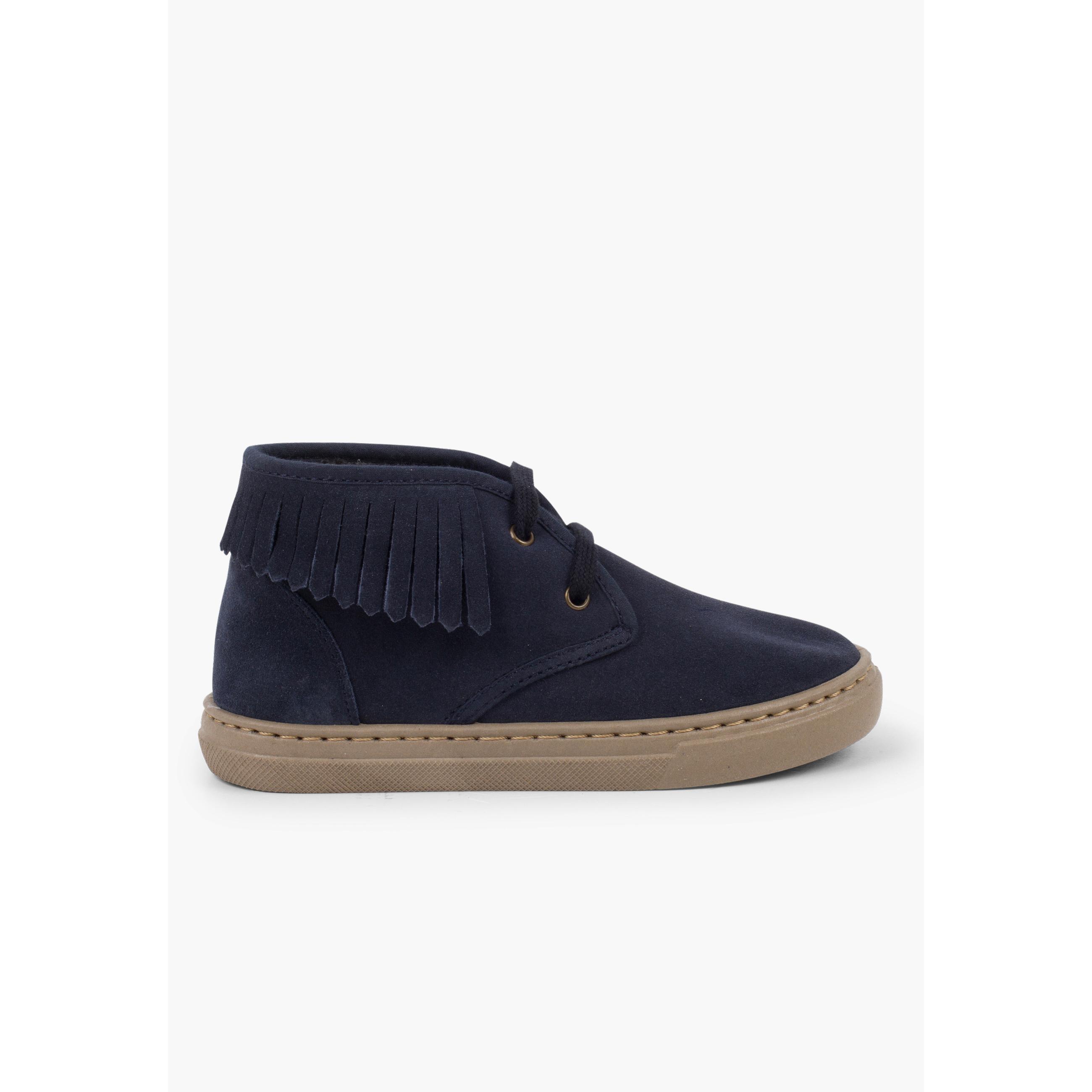 Pisamonas Zapatillas Altas Con Flecos Para Niños