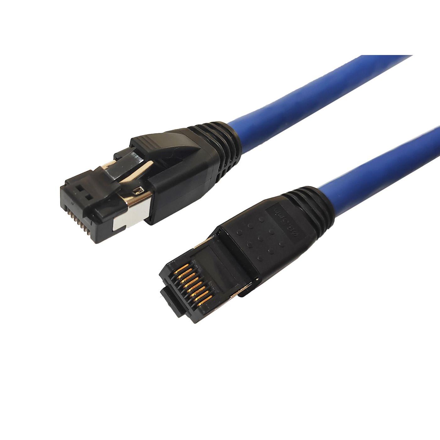 Microconnect Cable de Red Cat8 5m Azul LSZH Alta Velocidad de Transmisión