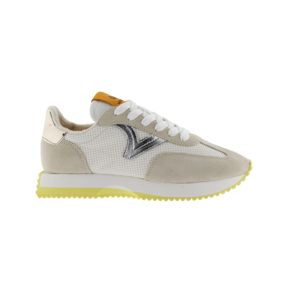 Victoria Cosmos Zapatillas de nylon con piezas de serraje y metalizadas y suela en sierra 1134112