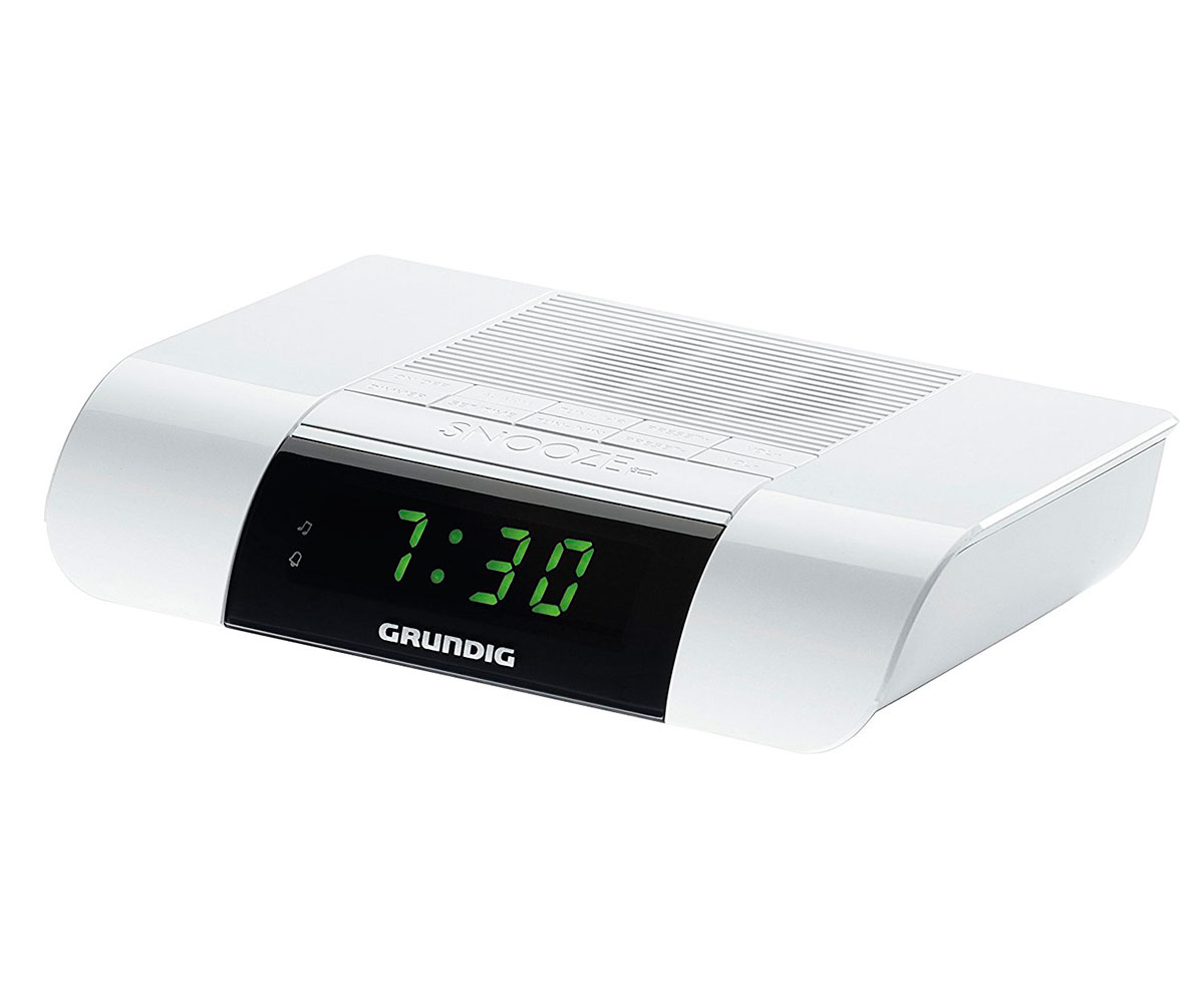 Grundig - Grundig ksc 35 blanco radio despertador con radio fm con sonido extra-fuerte