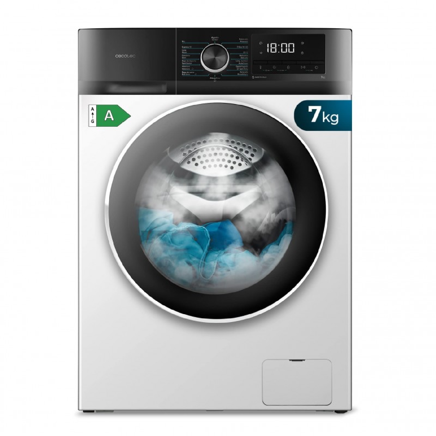 Cecotec Lavadora de carga frontal Lavadora Bolero Dresscode 7500 Inverter A