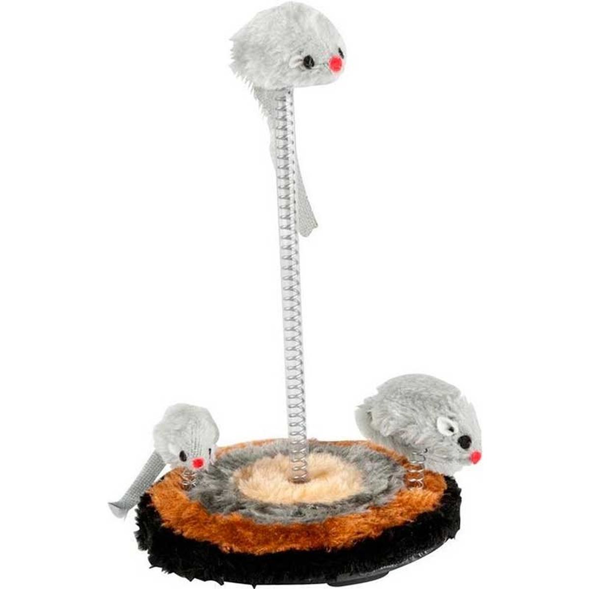 Edco Juego para Gatos Cat 3 Ratones Peluche Ø14,5x26 Cm
