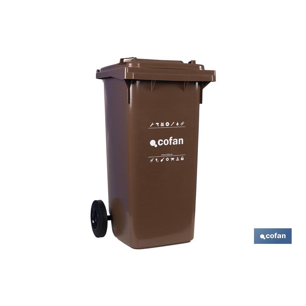 Contenedores para Basura | Capacidad de 120 litros | Facil transporte; 1 UNIDADES