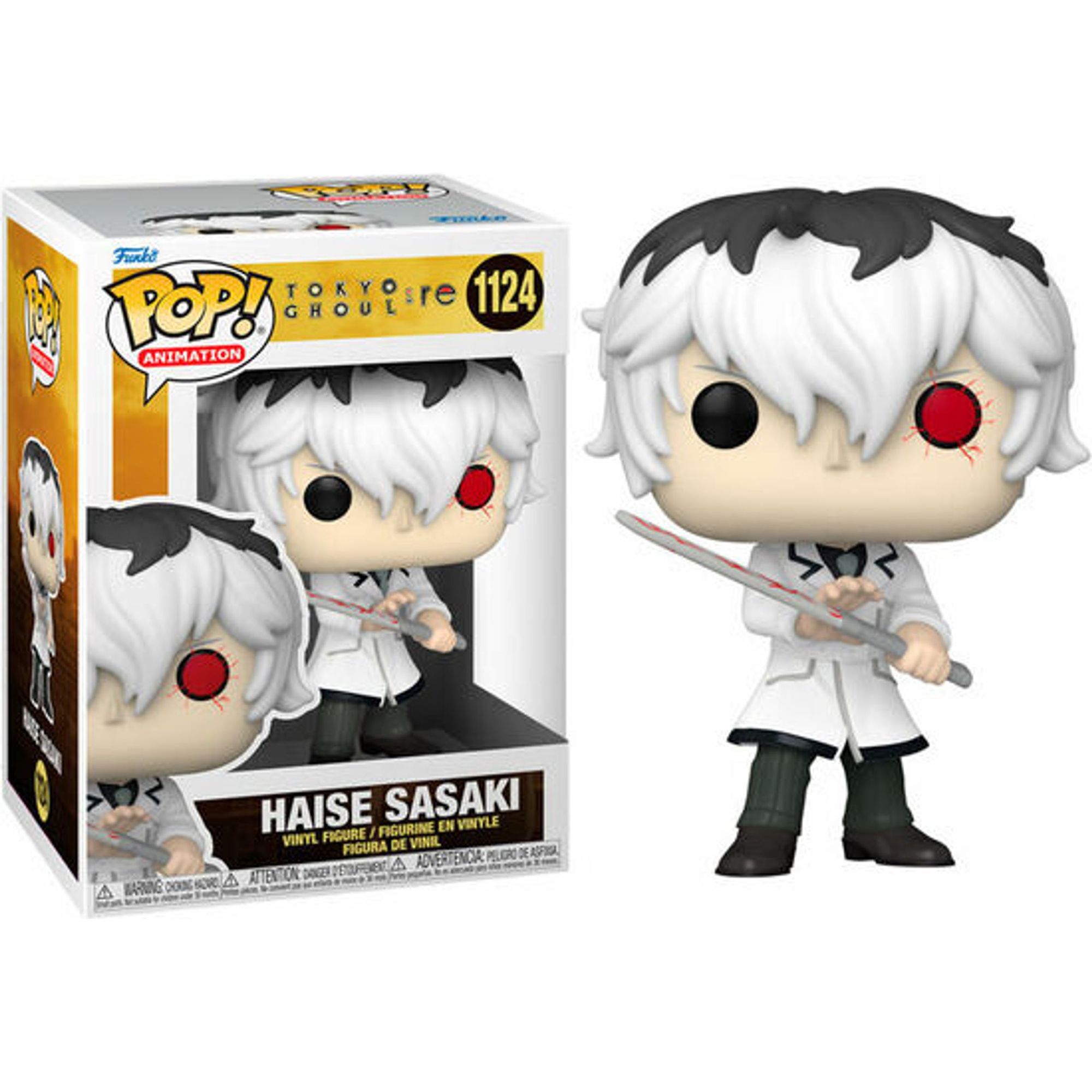 Funko - Figura Pop Tokyo Ghoul:Re Haise Sasaki - Funko Pop Coleccionable De Edición Limitada - Funko Pop Diseño Detallado Y Realista - Funko Pop Ideal Para Regalo - Funko Pop Gran Variedad De Personajes