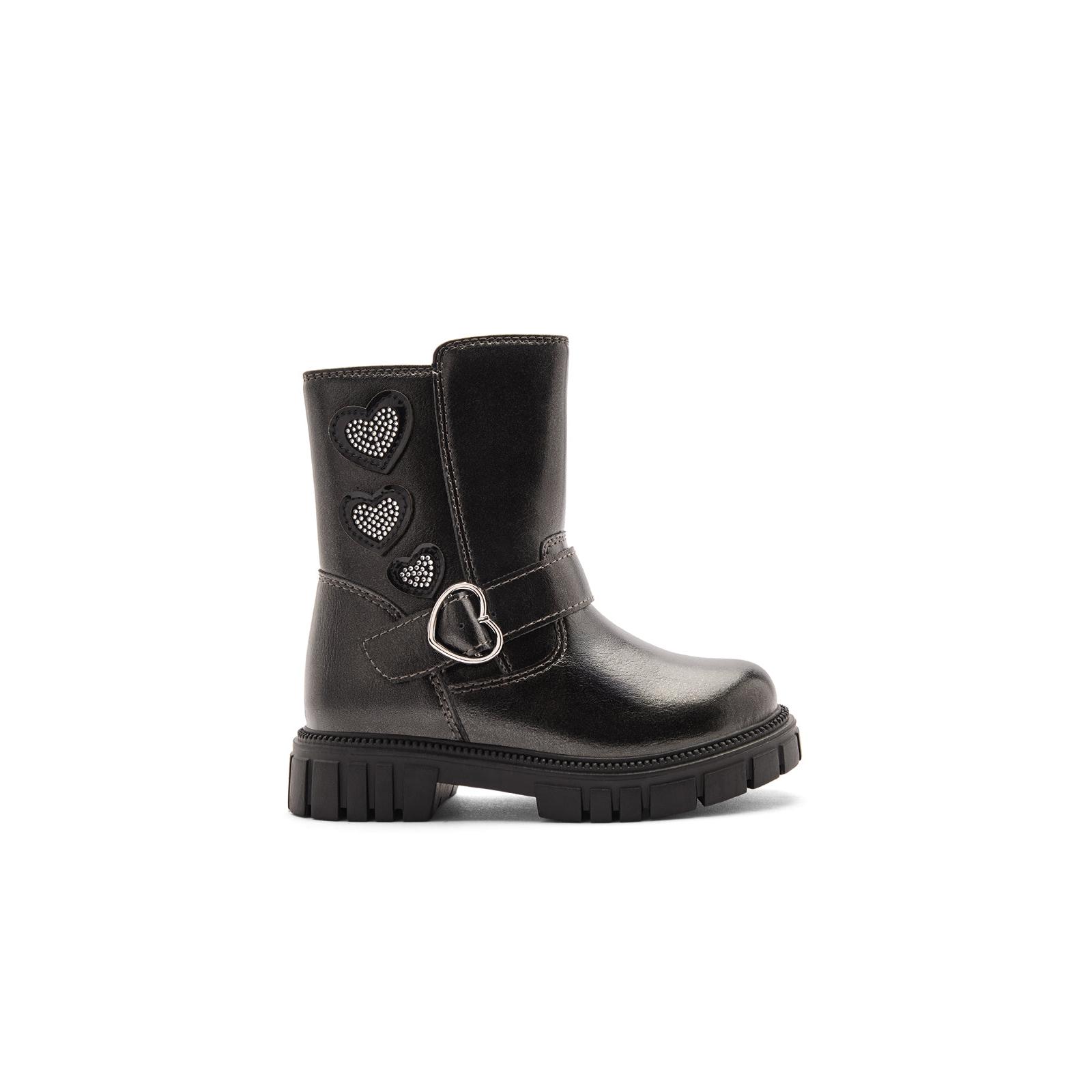 Conguitos - Botas de Niña Estilo Motera con Cremallera Interior y Detalle Corazón para Niña
