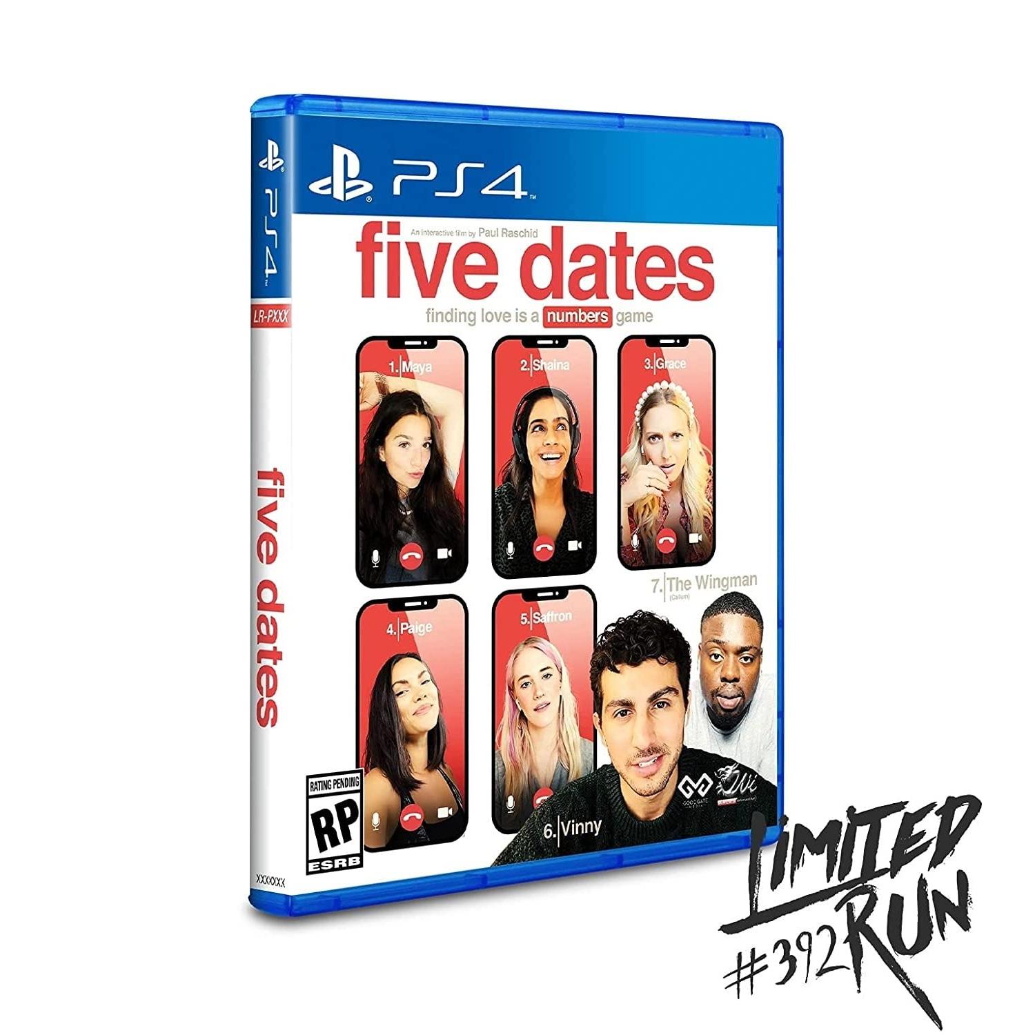 Five Dates Juego Fisico para Consola Sony PlayStation 4 PS4