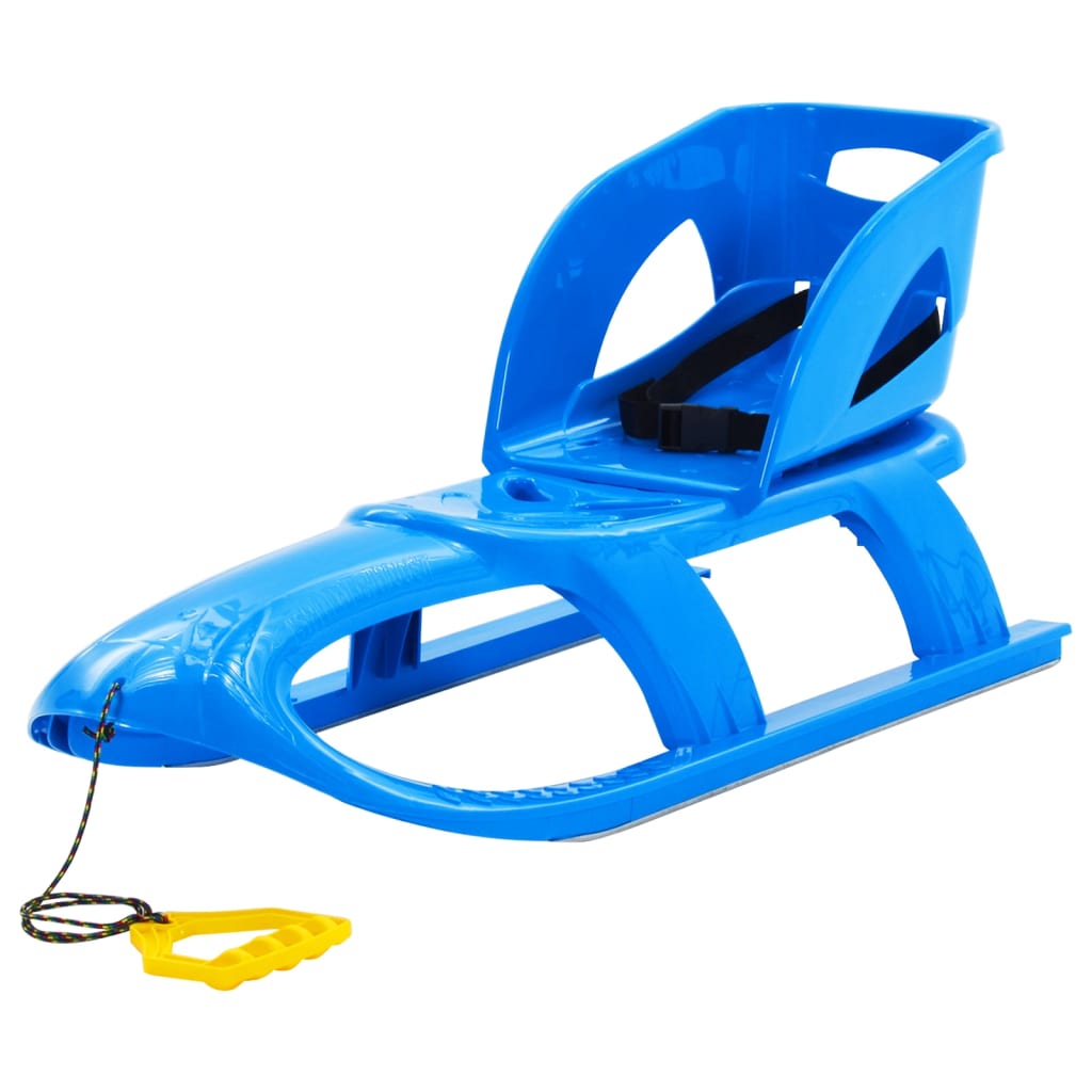 vidaXL Trineo con Asiento Polipropileno Nieve Bala Exterior Respaldo Color Azul,  Rojo,  Verde y mas