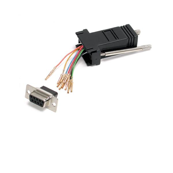 StarTech.com Adaptador Conversor Modular DB9 Serie a RJ45 Hembra a Hembra, DB9, RJ-45, Hembra/hembra
