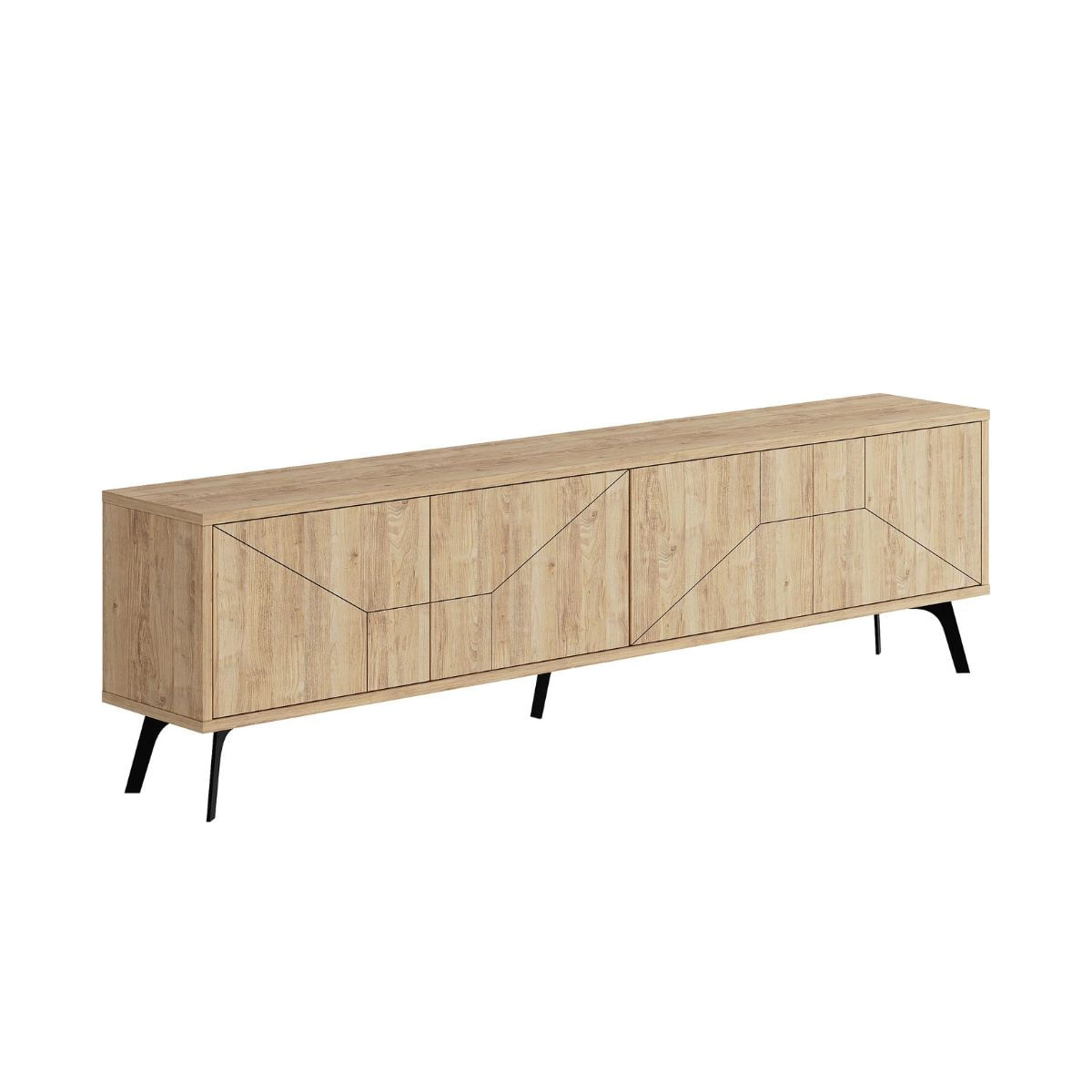 Mueble bajo de TV Dune 4 compartimentos 50x180x29,6 cm