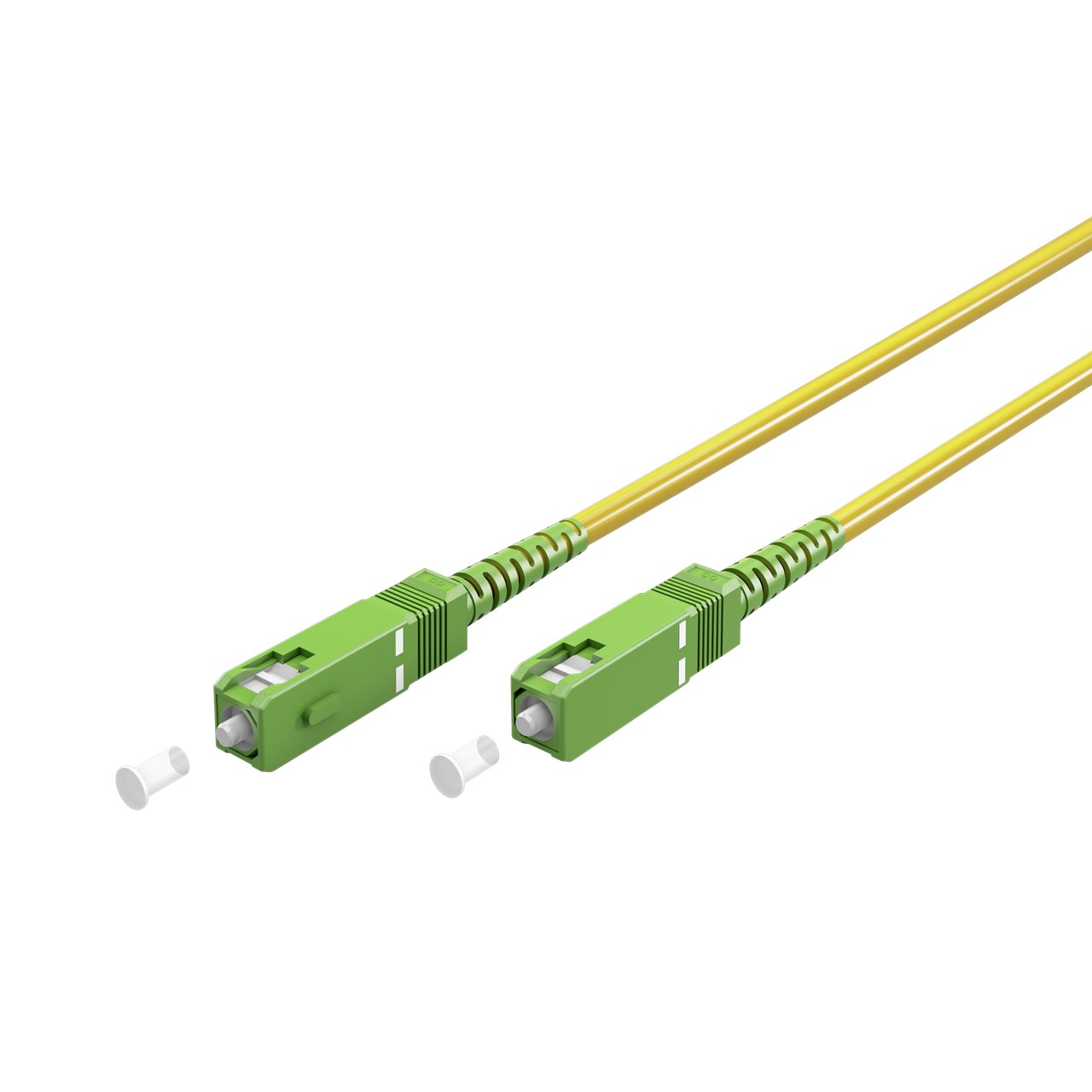 CABLEPELADO Cable fibra optica para router | Latiguillo Monomodo Simplex | FTTH - 9/125 OS2 - SC/APC-SC/APC | Compatible con Orange, Movstar, Vodafone, Masmovil, Yoigo y Jazztel | 5 Metros