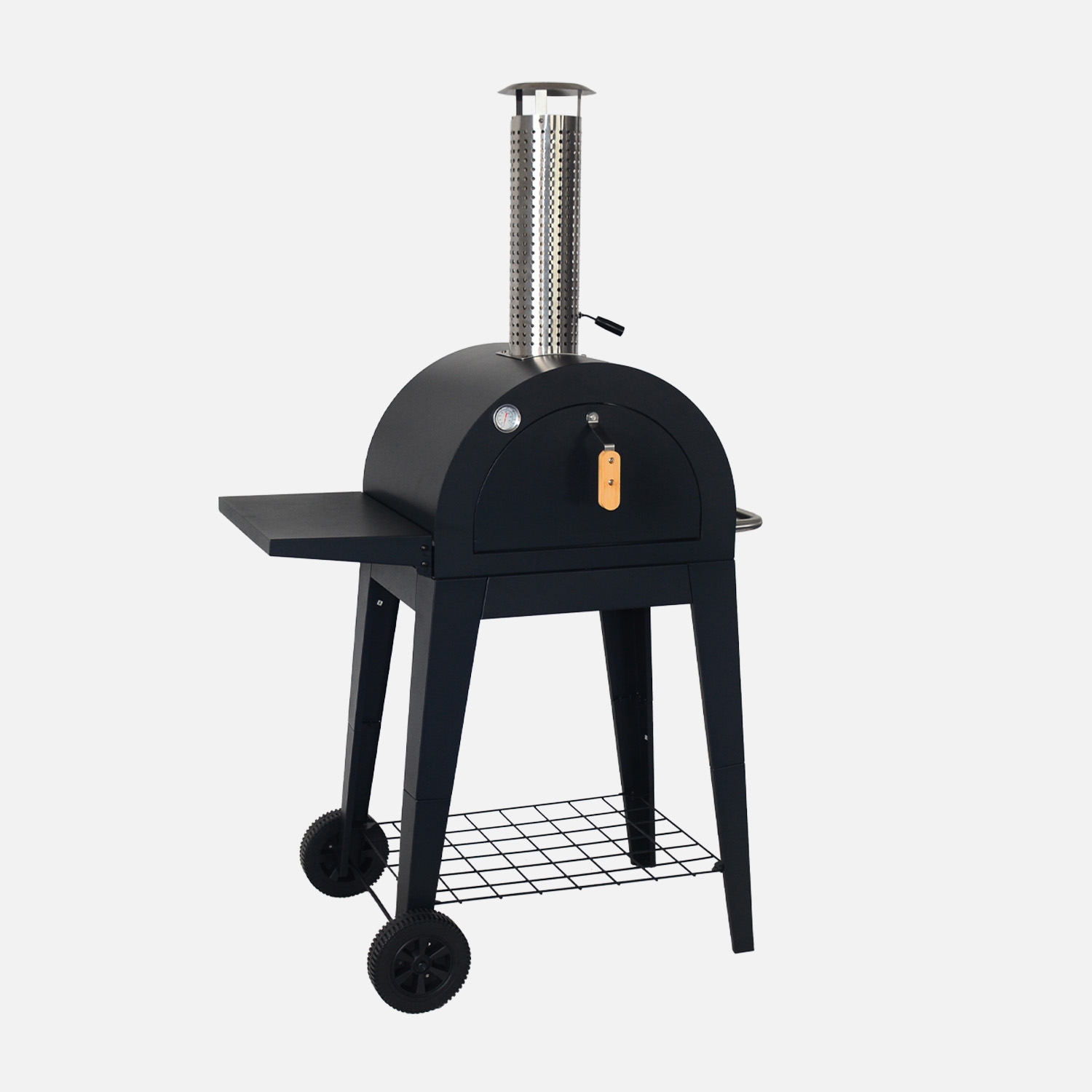 sweeek - Horno de pizza exterior con mesa , Giulia , 103x88x174