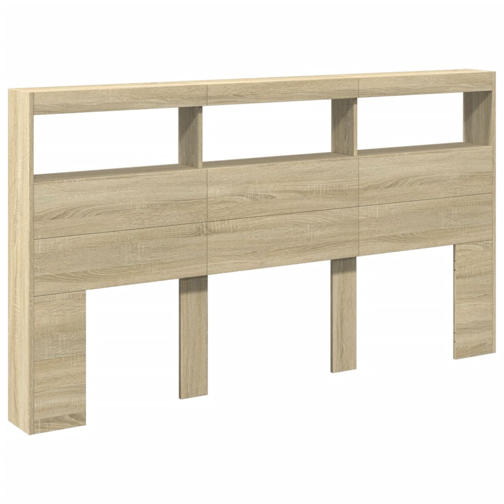 vidaXL Cabecero de cama con luz LED 180x17x102 cm