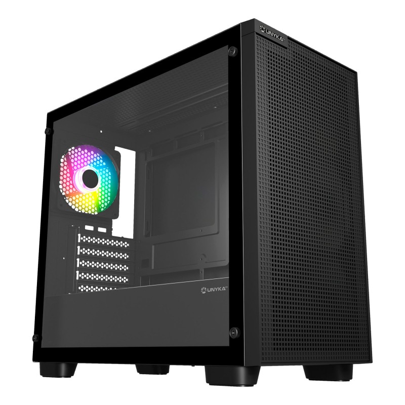 Caja UNYKA Revelat Mesh Edge ARGB mATX ITX (UK121806)
