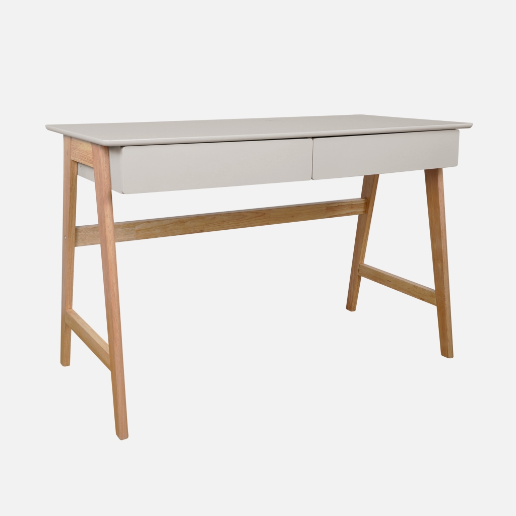 sweeek - Escritorio decorativo de madera con 2 cajones, 120cm , Tommy , 120x55x76