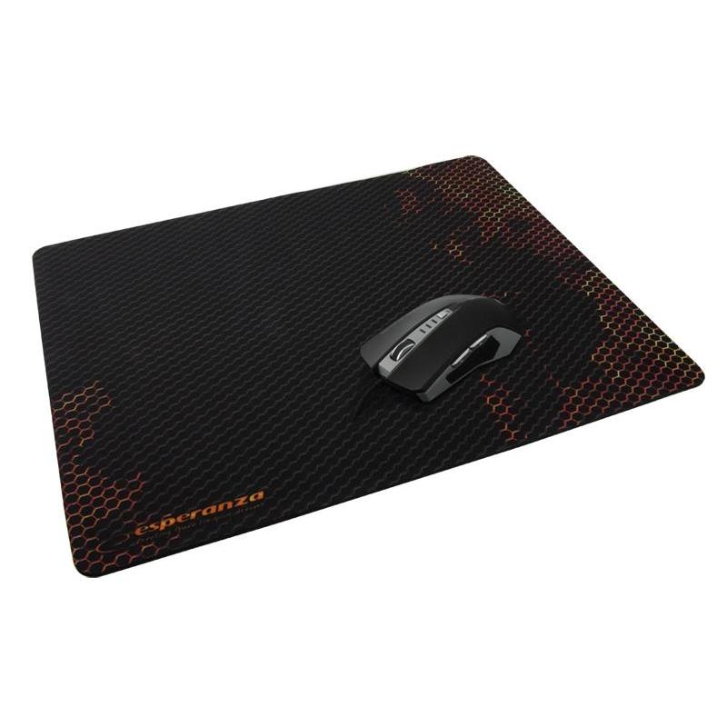 Esperanza Gaming Mouse Pad EA146R 440 x 354 x 4 mm, large size with anti-slip cloth surface, perfect for gaming and office use, water-resistant design.